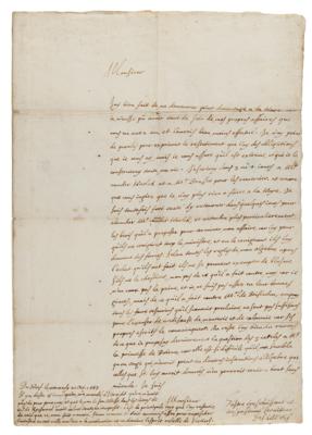 Lot #6041 Rene Descartes Excessively Rare Autograph Letter Signed on Theorem of Circles and Quarrel of Utrecht - Image 2