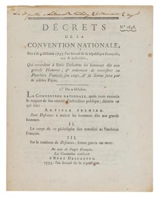 Lot #6041 Rene Descartes Excessively Rare Autograph Letter Signed on Theorem of Circles and Quarrel of Utrecht - Image 6