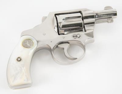 Lot #6053 J. Edgar Hoover's 1938 Colt .32 Pocket Positive Revolver (Factory-Engraved 