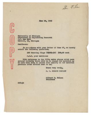 Lot #6061 Manhattan Project: Copper Plutonium Core Tamper Prototypes with 