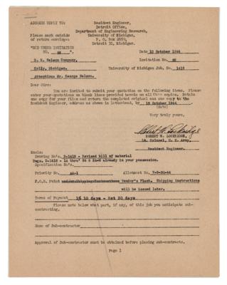 Lot #6061 Manhattan Project: Copper Plutonium Core Tamper Prototypes with 