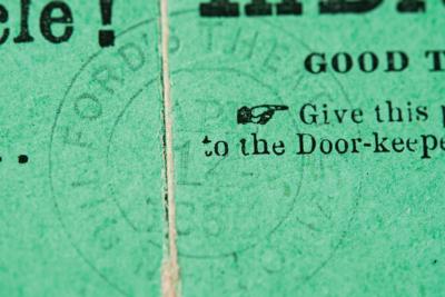 Lot #6018 Abraham Lincoln Assassination: (2) Ford's Theatre Front-Row Tickets from April 14, 1865 (ex. Forbes Collection) - Image 6