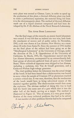 Lot #6090 Manhattan Project: Atomic Bomb Signed Book with Einstein, Oppenheimer, Bohr, Enola Gay Crew, Nobel Prize Winners, and Nuclear Researchers - Image 13