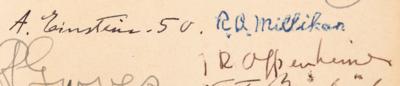 Lot #6090 Manhattan Project: Atomic Bomb Signed Book with Einstein, Oppenheimer, Bohr, Enola Gay Crew, Nobel Prize Winners, and Nuclear Researchers - Image 3
