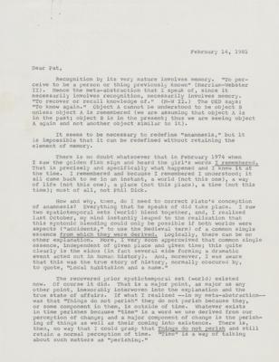 Lot #453 Philip K. Dick Typed Letter Signed - Image 3