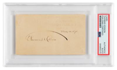 Lot #207 Thomas Edison Signature