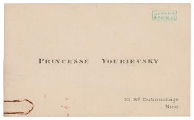 Lot #178 Alexander II of Russia and Catherine Dolgorukova Autograph Letter Archive (100+) - Image 22