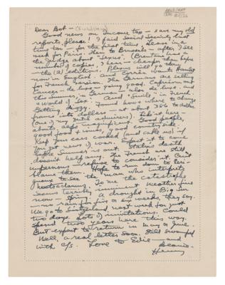 Lot #463 Henry Miller Autograph Letter Signed