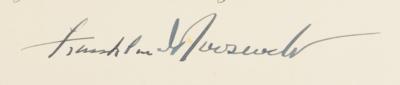 Lot #114 Franklin Roosevelt Signed Engraving as President for March of Dimes - Image 2