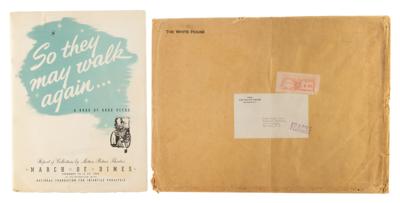 Lot #114 Franklin Roosevelt Signed Engraving as President for March of Dimes - Image 3