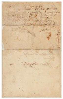 Lot #21 John Hancock Document Signed (1783) - Image 5