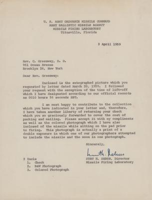 Lot #380 Kurt Debus (3) Signed Items - Image 1