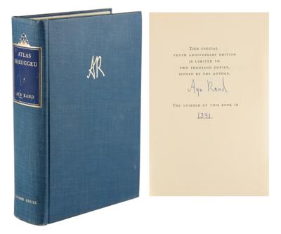 Lot #466 Ayn Rand Signed Book: Atlas Shrugged