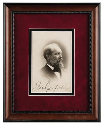 Lot #108 James A. Garfield Signed Photograph - Image 2