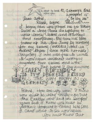 Lot #550 Beatles: Cynthia Lennon Letter to Astrid Kirchherr (1962) - Image 1