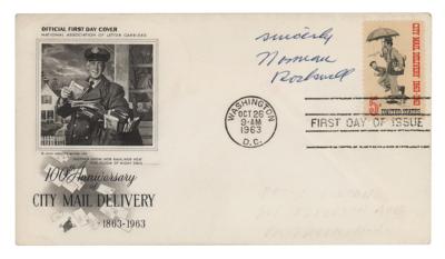 Lot #441 Norman Rockwell Signed FDC
