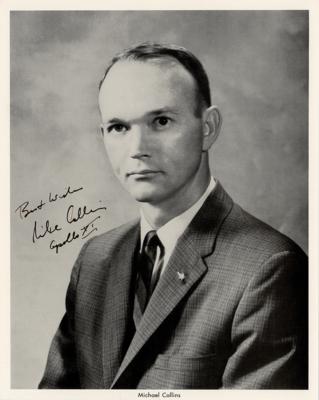 Lot #378 Michael Collins (2) Signed Photographs - Image 1