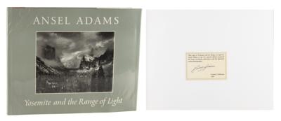 Lot #429 Ansel Adams Signed Book - Yosemite and