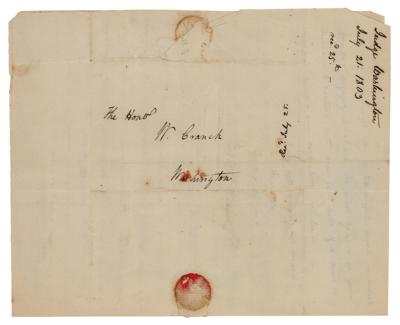 Lot #167 Bushrod Washington Autograph Letter Signed on Supreme Court Decisions - Image 3