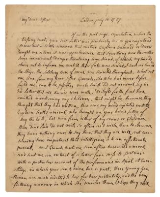 Lot #5 Abigail Adams Autograph Letter Signed on