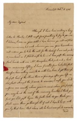 Lot #13 John Quincy Adams ALS as an 18-year-old