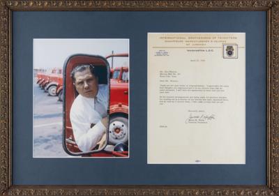 Lot #227 Jimmy Hoffa Typed Letter Signed (1958)