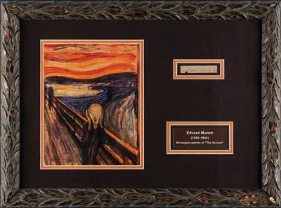 Lot #415 Edvard Munch Signature - Image 1