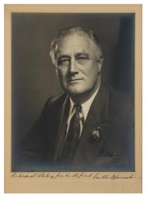 Lot #113 Franklin D. Roosevelt Signed Oversized Photograph - Image 1