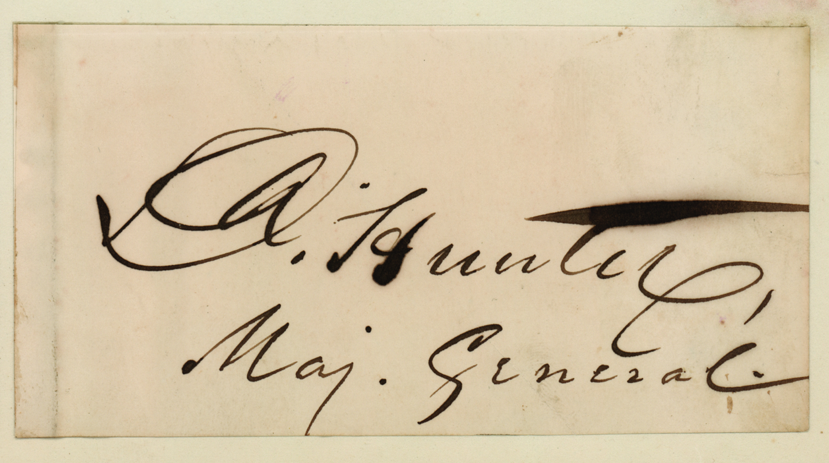 Lot #265 Lincoln Assassination: David Hunter