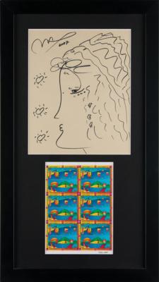 Lot #437 Peter Max Original Sketch