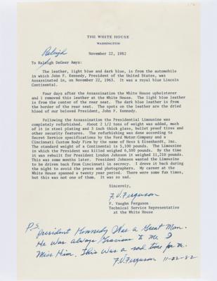 Lot #258 Kennedy Assassination Swatch of Limousine Leather - Image 3