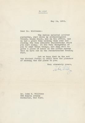 Lot #263 Eli Lilly, Jr. Typed Letter Signed (1935)