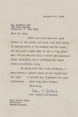 Lot #213 Robert H. Goddard Signature - Image 2