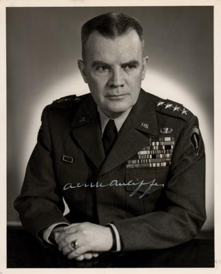 Lot #334 Anthony McAuliffe Signed Photograph