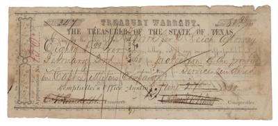 Lot #255 Sam Houston Document Signed for