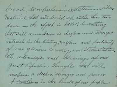 Lot #335 Nelson A. Miles Autograph Letter Signed - Image 3