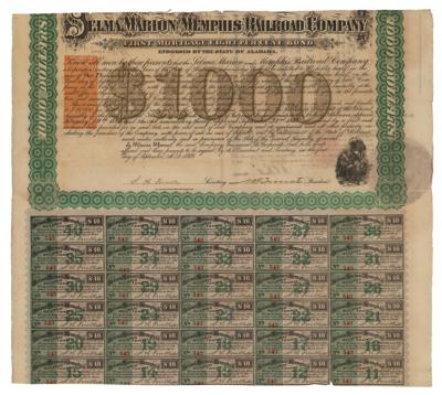 Lot #301 Nathan Bedford Forrest Document Signed