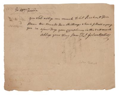 Lot #320 John Butler Autograph Letter Signed - Image 1
