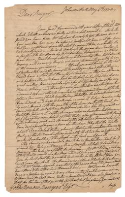 Lot #318 William Johnson Autograph Letter Signed