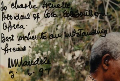 Lot #201 Nelson Mandela Signed Oversized Photograph - Image 3