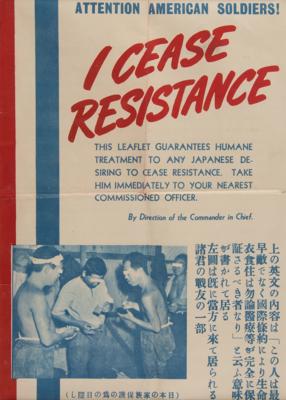 Lot #345 World War II: Pacific Theater Surrender Leaflets Leaflet - Image 3