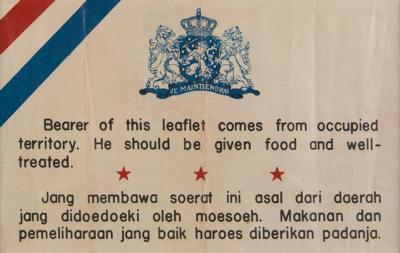 Lot #345 World War II: Pacific Theater Surrender Leaflets Leaflet - Image 5