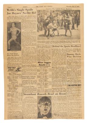 Lot #344 World War II: Liberation of Dachau/German Surrender Newspaper Page - Image 3