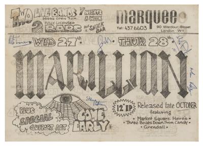 Lot #572 Marillion Signed Handbill - Image 1