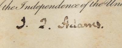 Lot #93 John Quincy Adams Document Signed as President - Image 2