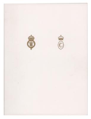 Lot #182 King Charles III and Camilla, Queen Consort Signed Christmas Card to Sir Jimmy Savile - Image 2