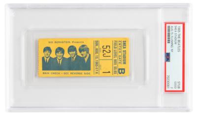 Lot #549 Beatles 1965 Shea Stadium Ticket Stub - PSA GOOD 2 - Image 1
