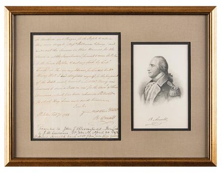 Lot #24 Benedict Arnold Autograph Letter Signed on Lumber Trade - Image 1