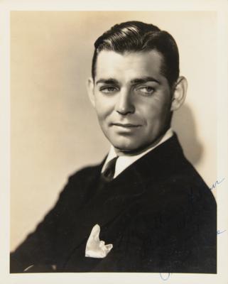 Lot #607 Clark Gable Signed Photograph by George