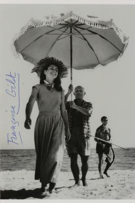 Lot #434 Francoise Gilot Signed Photograph